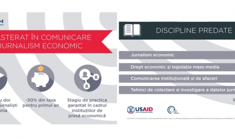 NOI OPORTUNITĂȚI: Masterat în Comunicare și Jurnalism Economic la ASEM